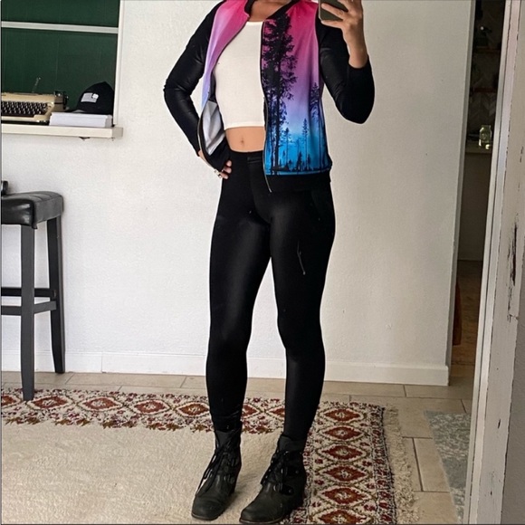 BLACKMILK Aurora-Skye Pink GF Bomber jacket, limited collection, Sz S - Picture 7 of 8